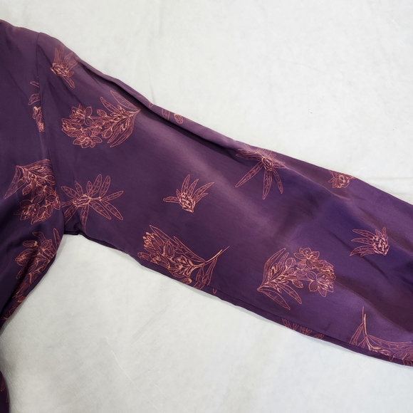 Patagonia Size Medium Shallow Moon Dress Labrador Tea Plum Floral - Picture 11 of 11